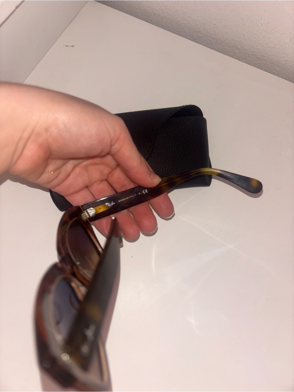 Ray-Ban State Street Sunglasses - Polished Havana Tortoiseshell with Dark Lenses - Picture 5 of 6